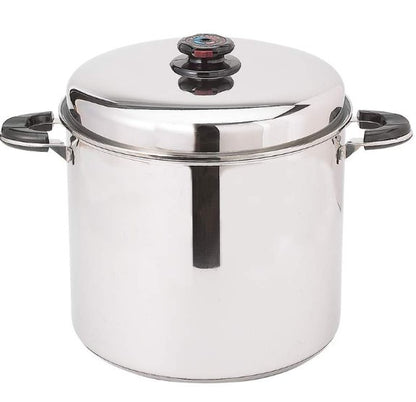 Precise Heat 24qt 12-Element ''Waterless'' Stockpot with Deep Steamer Basket    KTSP24