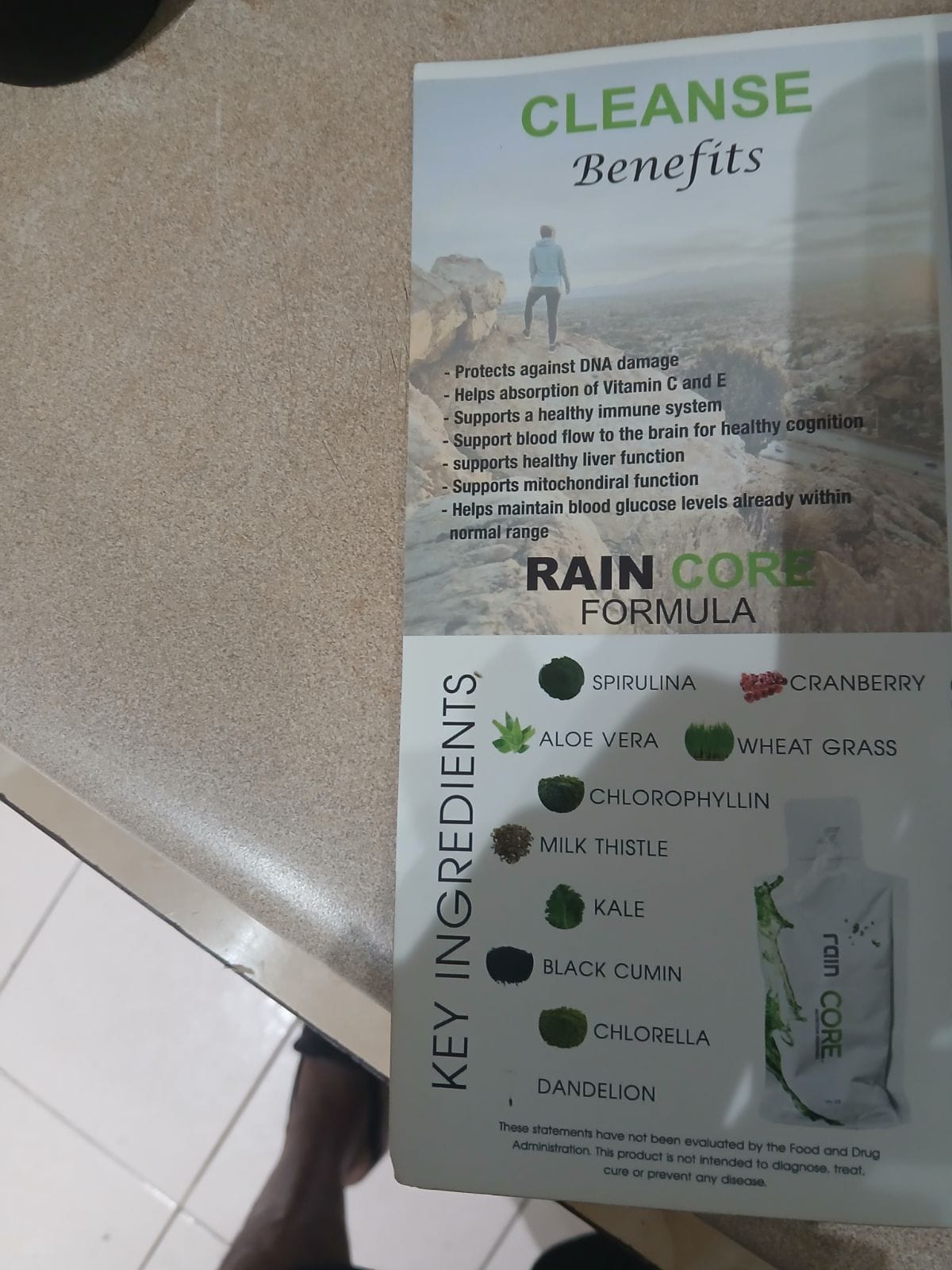 Rain Core case of 30 packets ( 1 Fl oz)